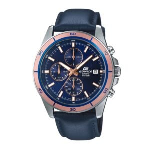 Reloj Casio Edifice EFR-526L-2A Cuero Hombre Azul