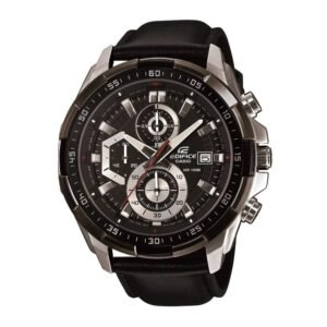 Reloj Casio Edifice EFR-539L-1A Cuero Hombre Negro