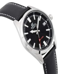 Reloj Casio Edifice EFV-100L-1A Cuero Hombre Negro