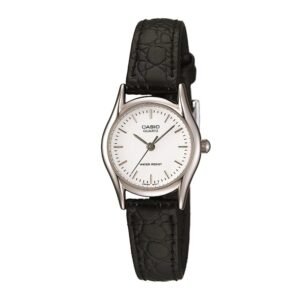 Reloj Casio LTP-1094E-7A Cuero Mujer Negro