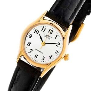 Reloj Casio LTP-1094Q-7B1 Cuero Mujer Negro
