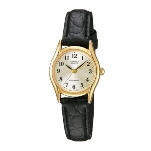 Reloj Casio LTP-1094Q-7B2 Cuero Mujer Negro