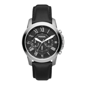 Reloj Fossil Grant FS4812 Cuero Hombre Negro