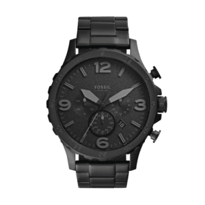 Reloj Fossil Nate JR1401 Acero Hombre Negro