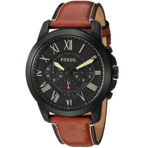 Reloj Fossil Nate FS5241 Cuero Hombre Marrón