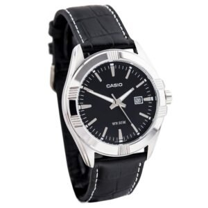 Reloj Casio MTP-1308L-1A  Cuero Hombre Negro