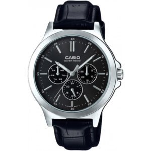 Reloj Casio MTP-V300L-1A Cuero Hombre Negro