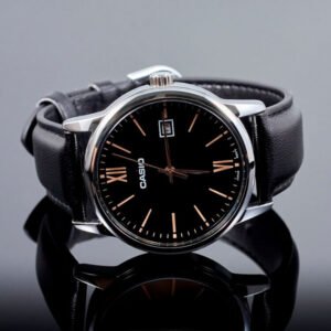 Reloj Casio MTP-V002L-1B3  Cuero Hombre Negro