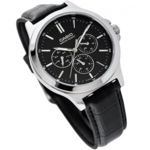 Reloj Casio MTP-V300L-1A Cuero Hombre Negro