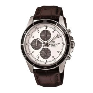 Reloj Casio Edifice  EFR-526L-7A Cuero Hombre  Marrón
