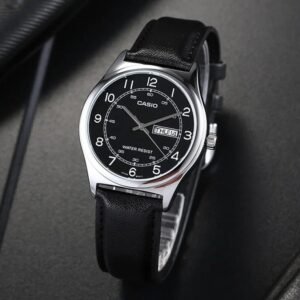 Reloj Casio MTP-V006L-1B2 Cuero Hombre Negro