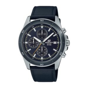 Reloj Casio Edifice  EFR-526L-2C Cuero Hombre  Negro