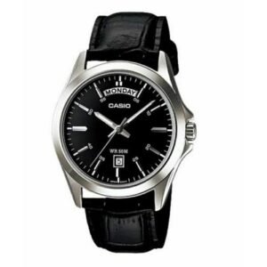 Reloj Casio MTP-1370L-1A Cuero Hombre Negro