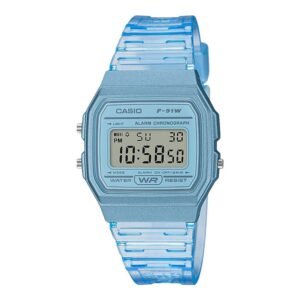 Reloj Casio F-91WS-2 Resina Mujer Azul