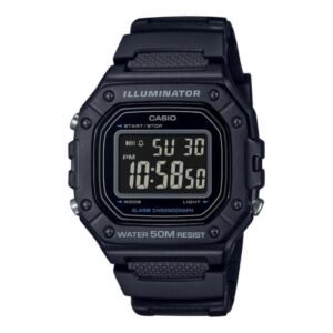 Reloj Casio W-218H-1B Resina Hombre Negro