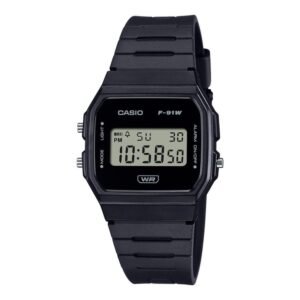 Reloj Casio F-91WB-1A Resina Hombre Negro