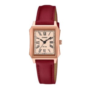 Reloj Casio LTP-B190RGL-4B Cuero Mujer Rojo