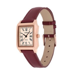 Reloj Casio LTP-B190RGL-4B Cuero Mujer Rojo