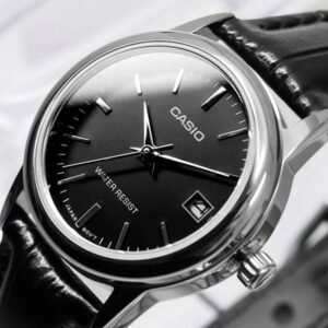 Reloj Casio LTP-V002L-1A Cuero Mujer Negro